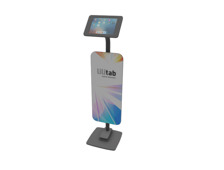Front Mount Floor Kiosk Sign